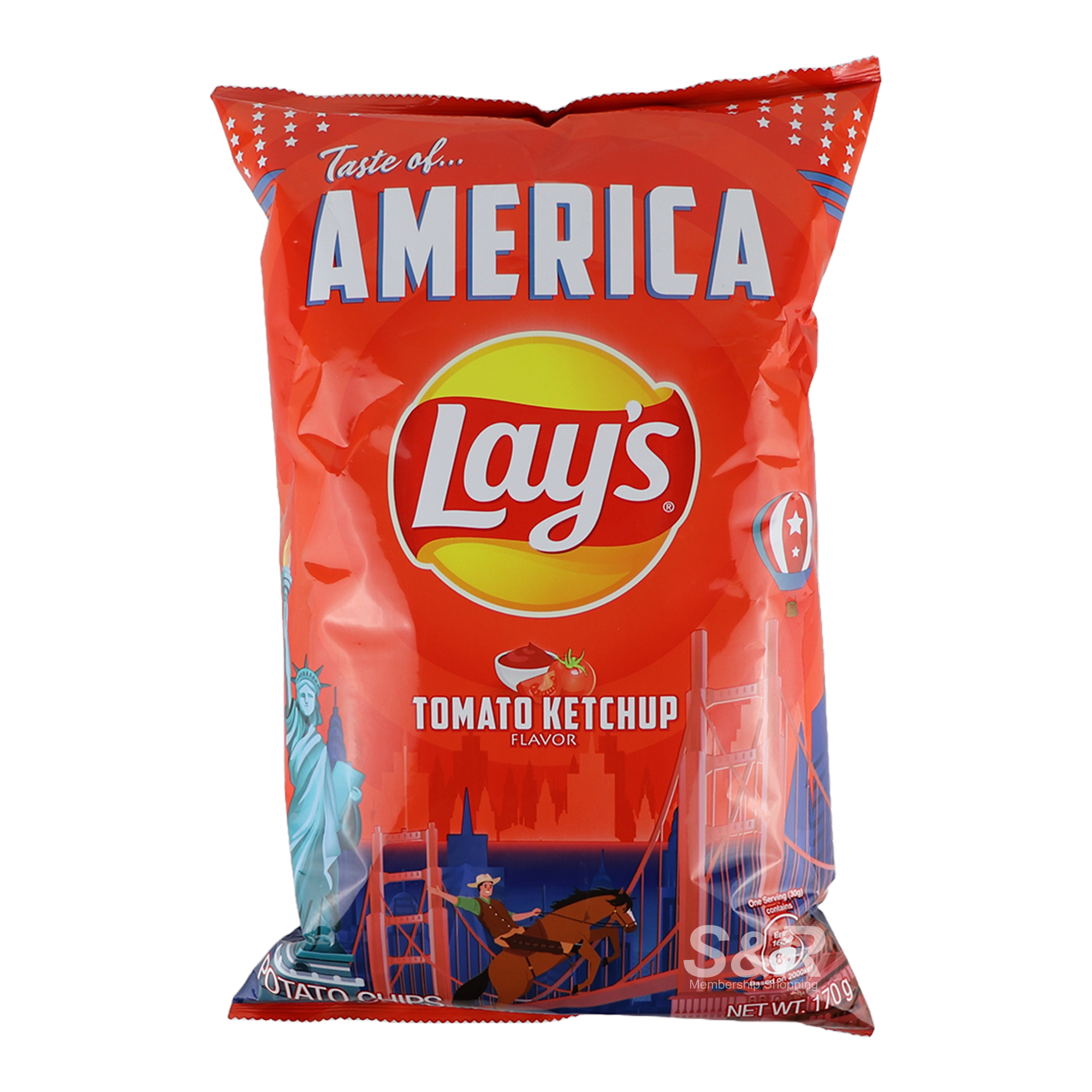 Lays Tomato Ketchup Flavor Potato Chips 170g